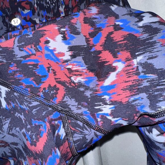 🌸 Lululemon WunderUnder High-Rise Tight 28" Luxtreme - Floral Multi Sz 8 🌸 - Picture 10 of 11